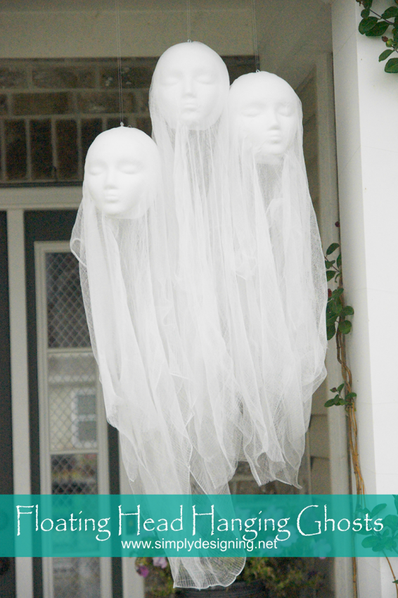 Floating Head Hanging Ghosts - Copyright Ashley Phipps, Simply Designing