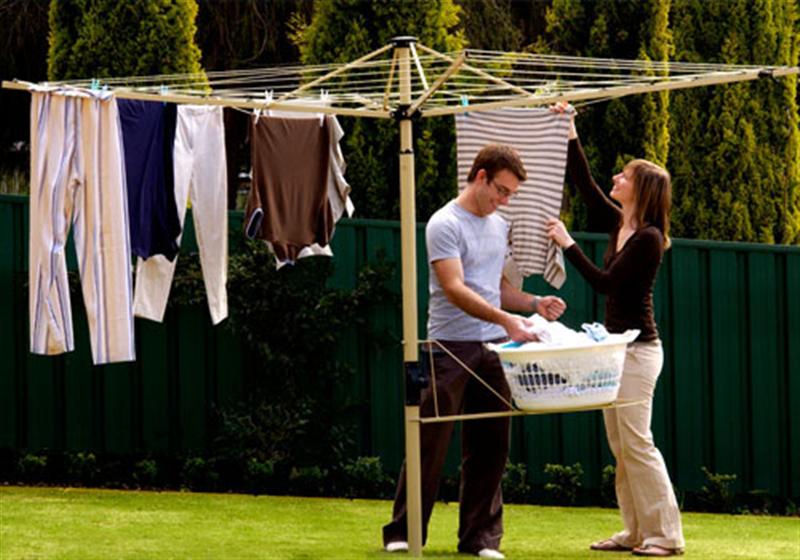Outdoor Laundry Portable Drying Clothesline Rotary Dryer Umbrella Rack Clothes 