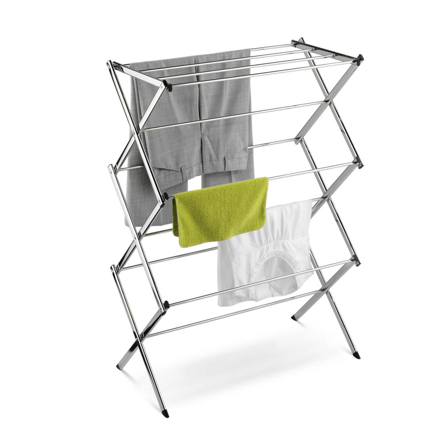 Chrome Accordion Drying Rack Urban Clotheslines