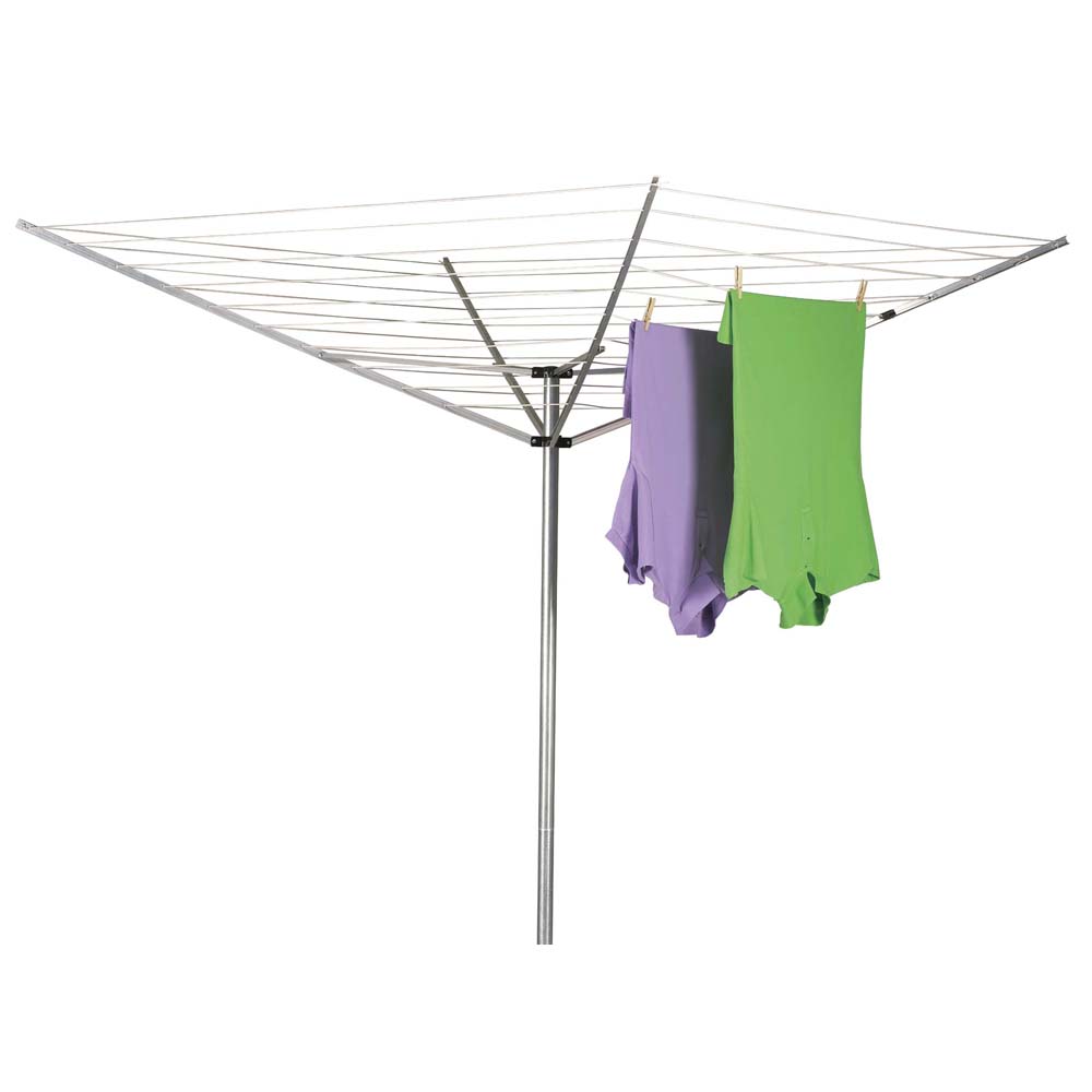 Household Essentials Umbrella Aluminum 165Ft Clothesline Urban