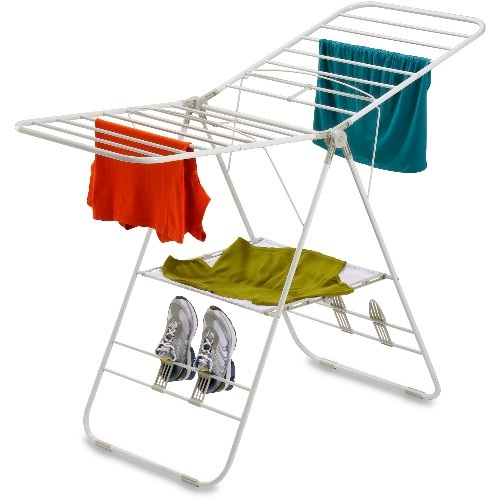 3 Tier Folding Winged Clothes Laundry Washing Drying Rack Airer Indoor Outdoor 