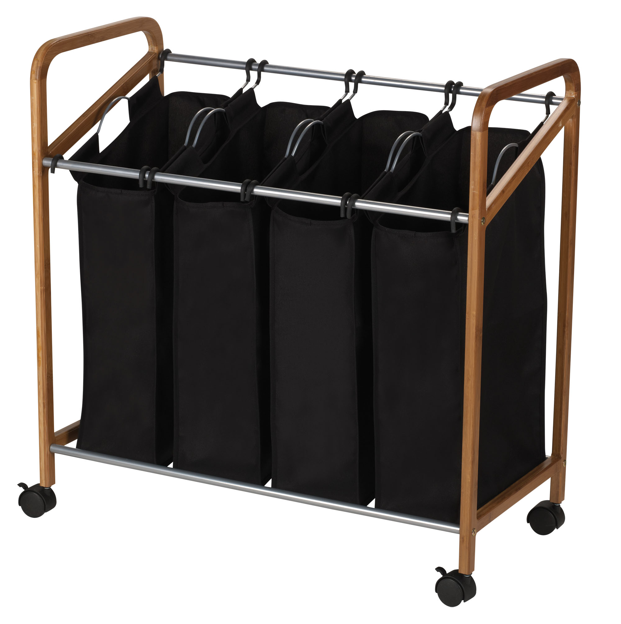 Bamboo Quad Laundry Sorter