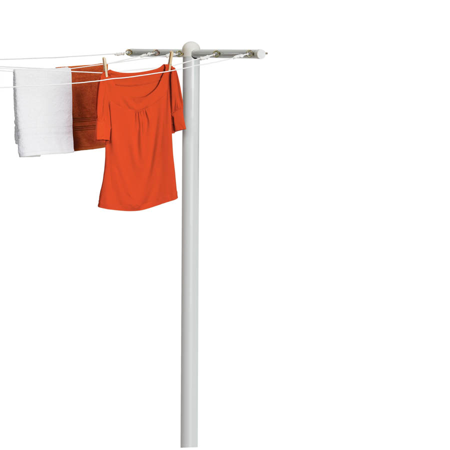 T-Post for 5-Line Outdoor Clothes Drying