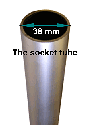 Breezecatcher Rotary Clothesline Ground Socket - 34 mm Mast